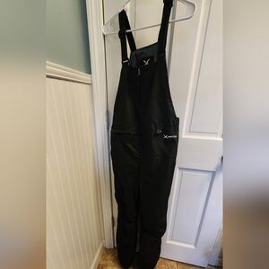 Kids Black Snow Bib Overalls